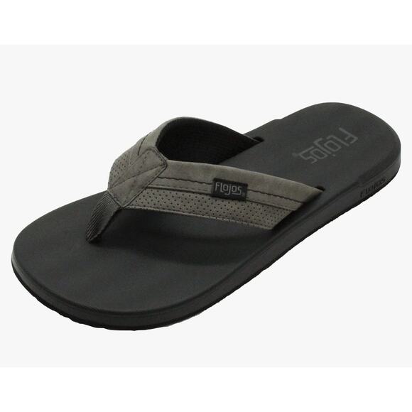 Flojos Men's Levee Flat Sandal Water Resistant, Size 14, Comfortable Slip-On - Picture 1 of 4